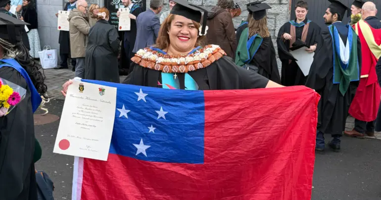 Seiuli earns first class honours in Ireland