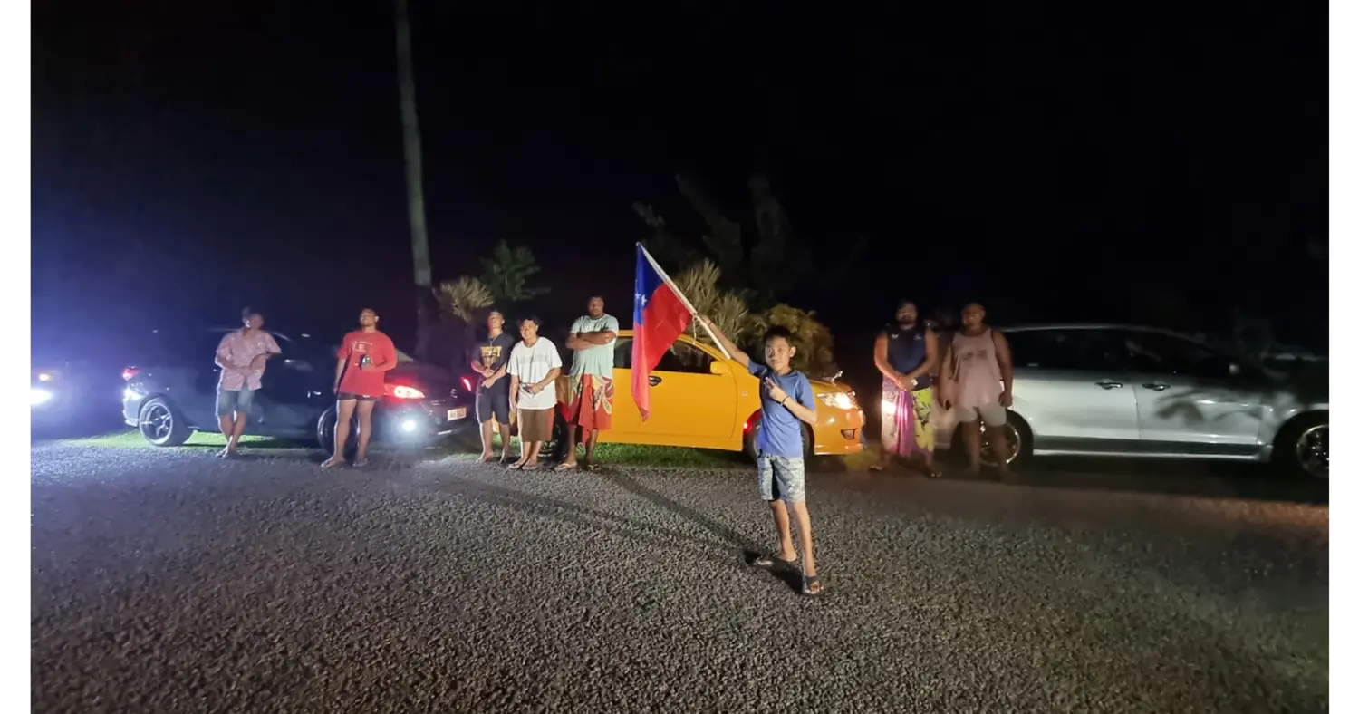 Motorists in parade for Toa Samoa