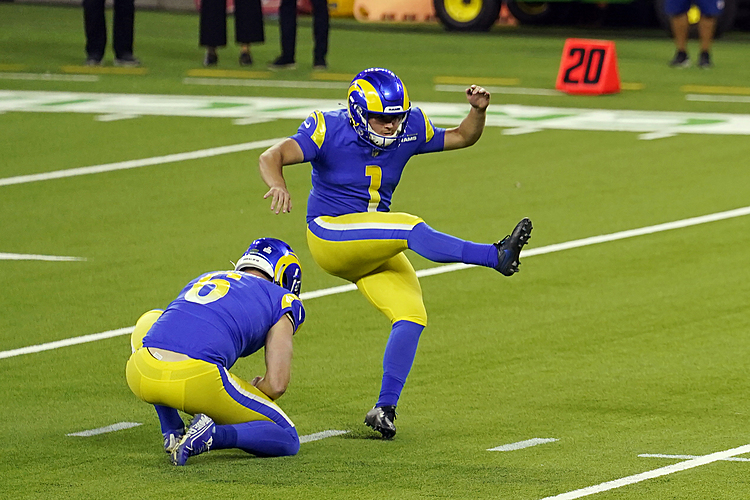 Rams release rookie kicker Samuel Sloman after rough start