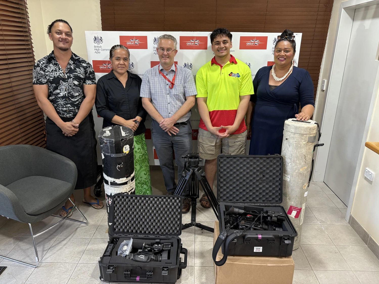 BBC Media Action provides equipment for local media