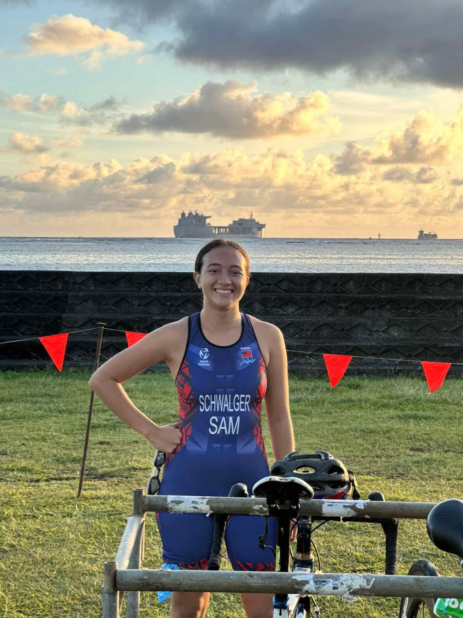 Manamea misses graduation but wins bronze for Samoa