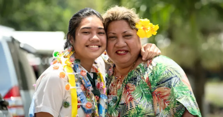 Maria makes mum proud