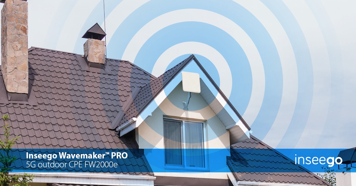 Inseego Wavemaker™ PRO 5G Outdoor CPE FW2000e Certified for Use in North America and Europe