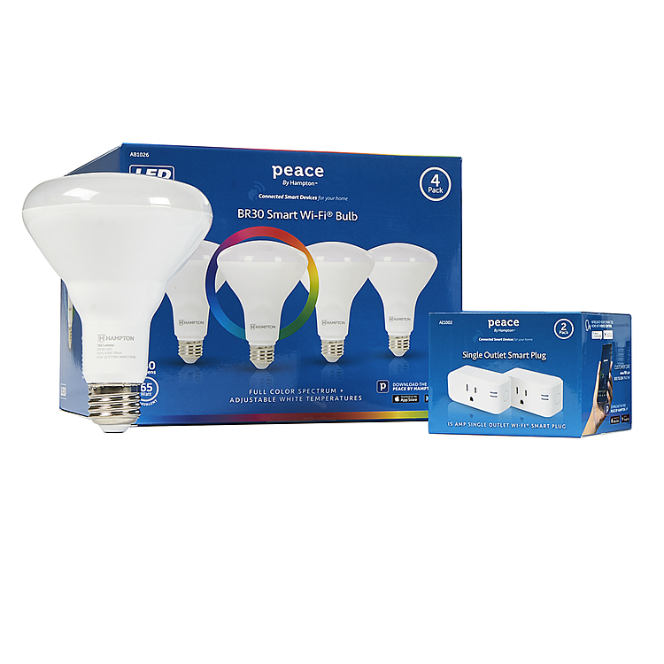 Hampton Products Launches New Peace By Hampton Line of Smart LED Lighting, Power Control Products, Sold Exclusively at BestBuy.com