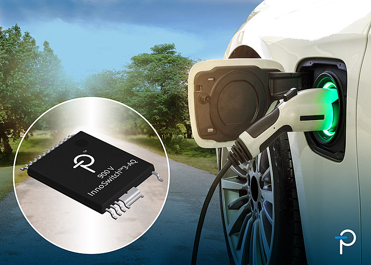 Power Integrations Supports Electric Vehicle Designs with New AEC-Q100 Certified 900 V InnoSwitch3-AQ Flyback Switcher ICs