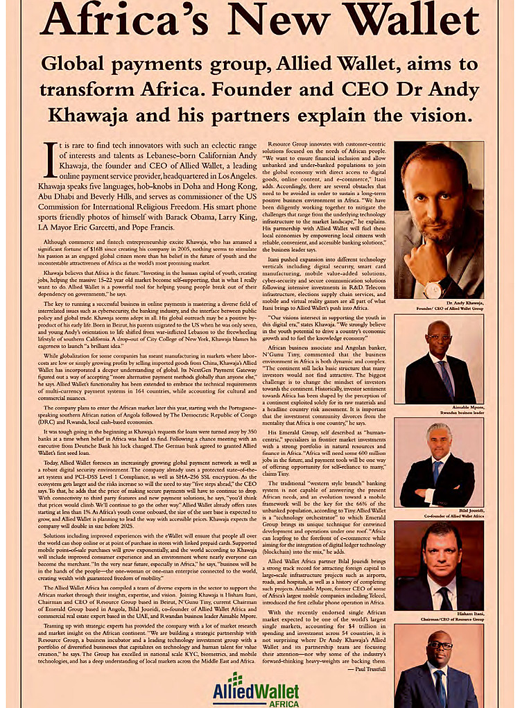 Allied Wallet CEO Featured in Financial Times