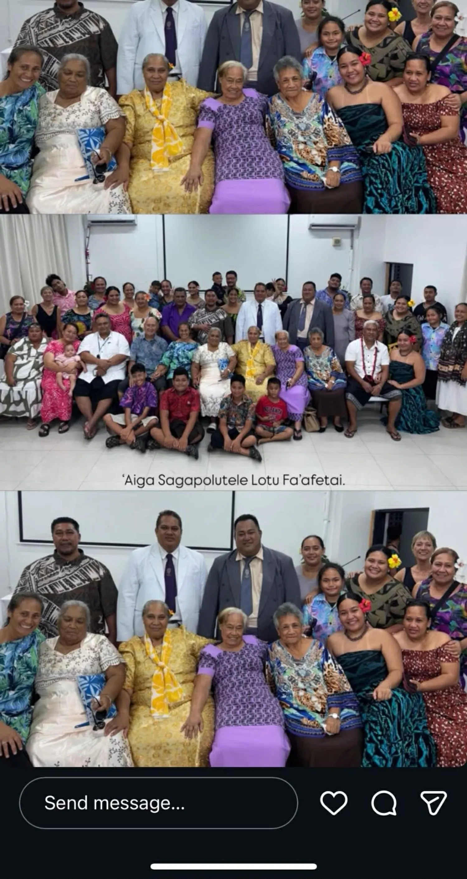 Toelupe hosts family event in parliament