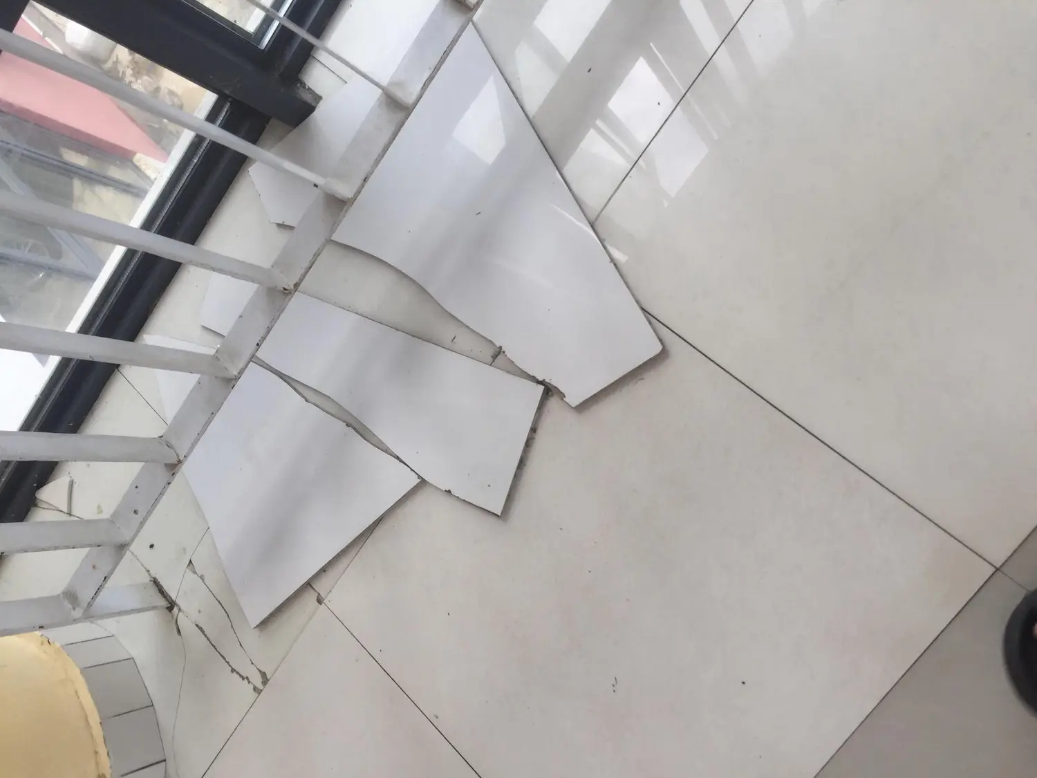 Patients call for repairs on hospital tiles