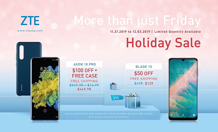 ZTE Black Friday Deals Extend to Cyber Monday for its Most Popular Smartphones
