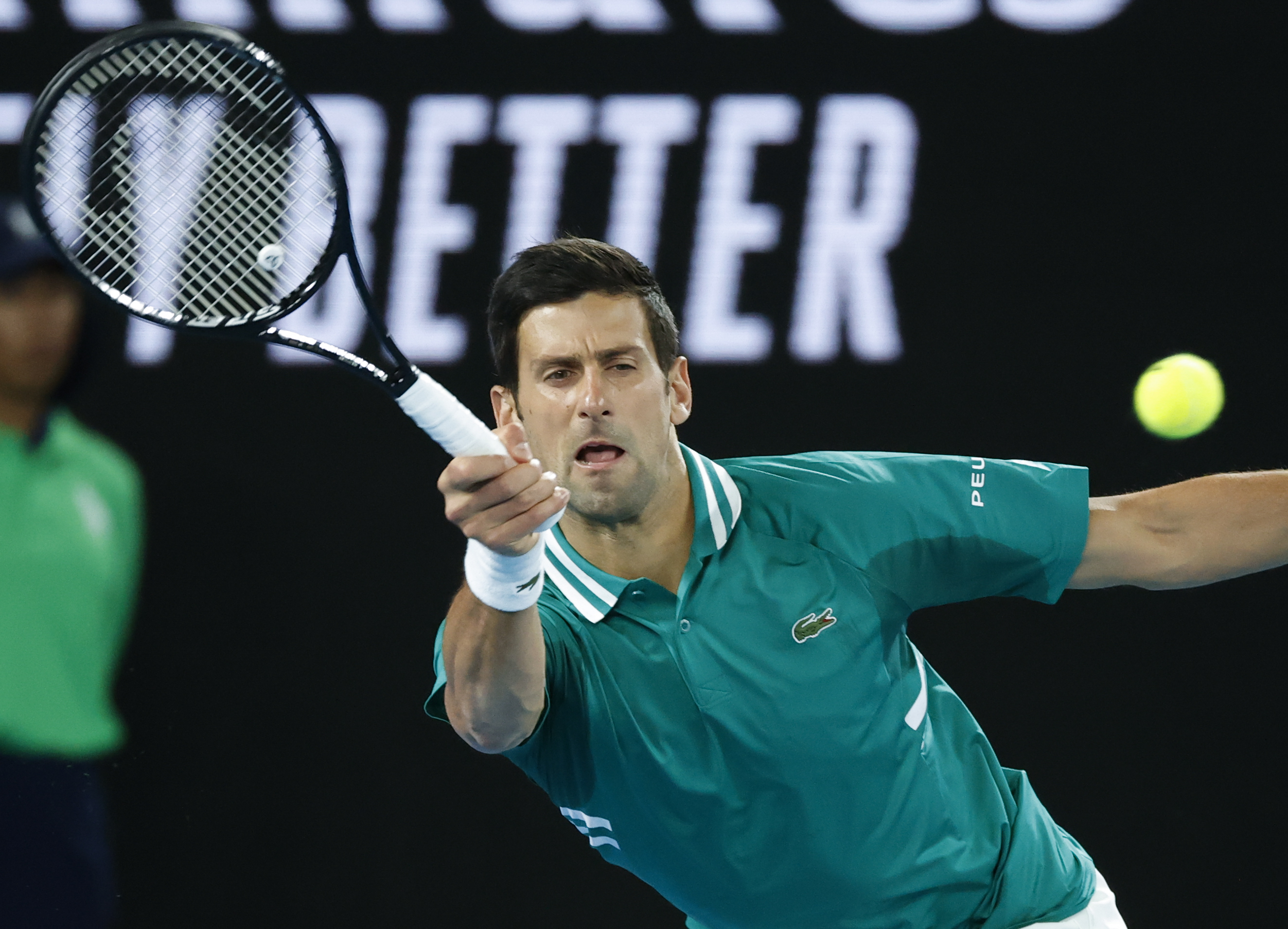 The Latest: Strait sets: Djokovic dominates Chardy again