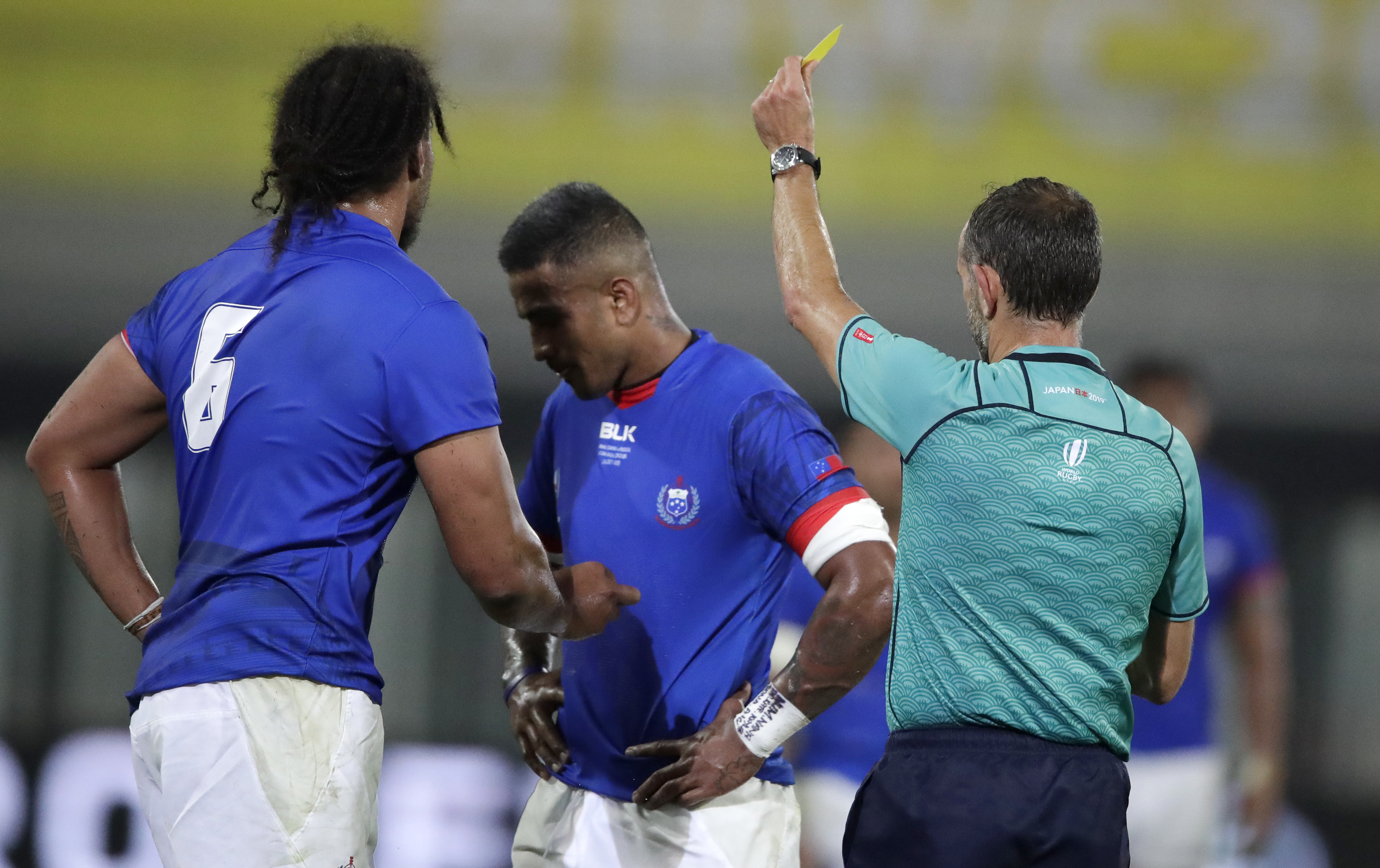 The Latest: Samoa's Lee-Lo and Matu'u cited