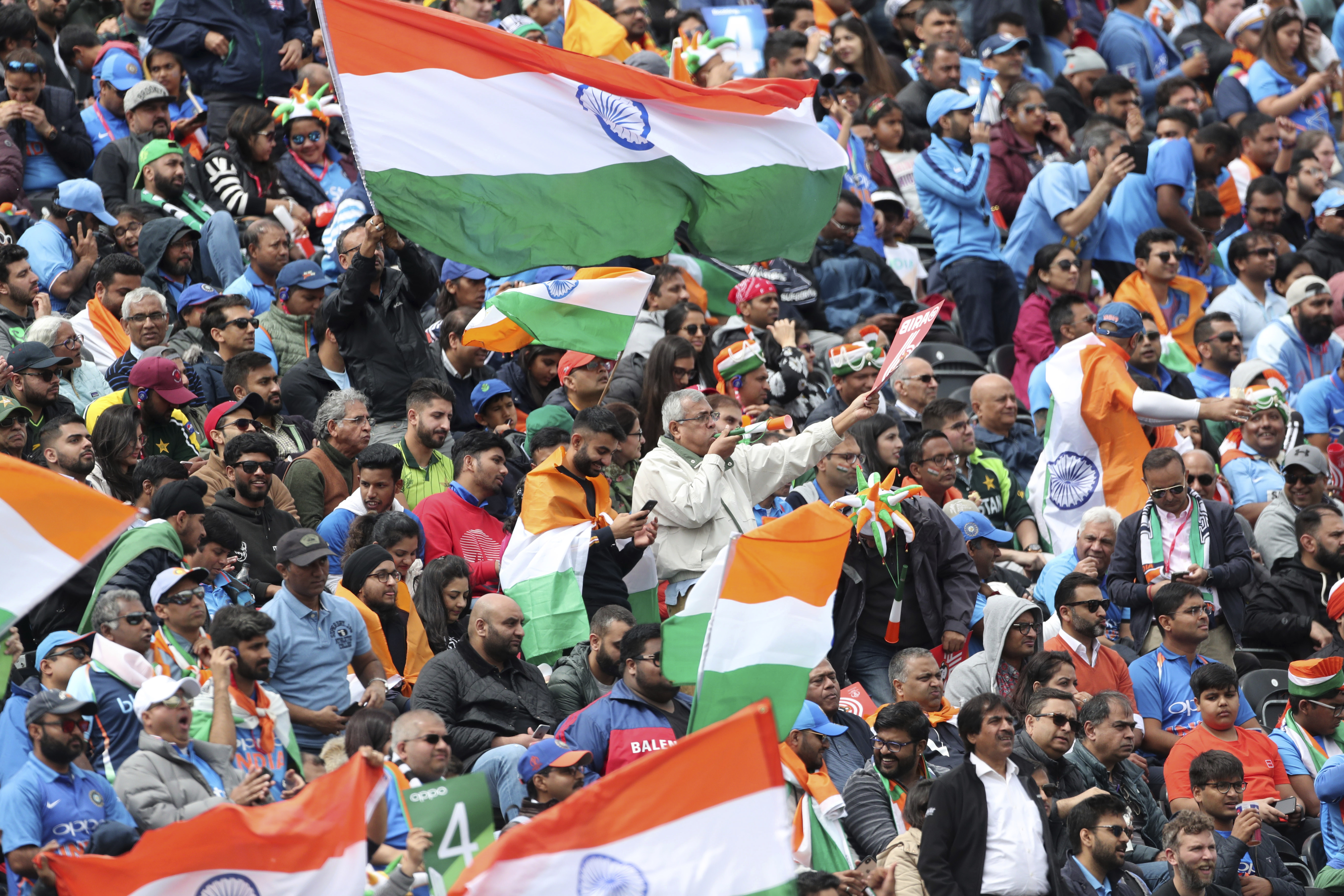 The Latest: India improves to 7-0 vs Pakistan at World Cup