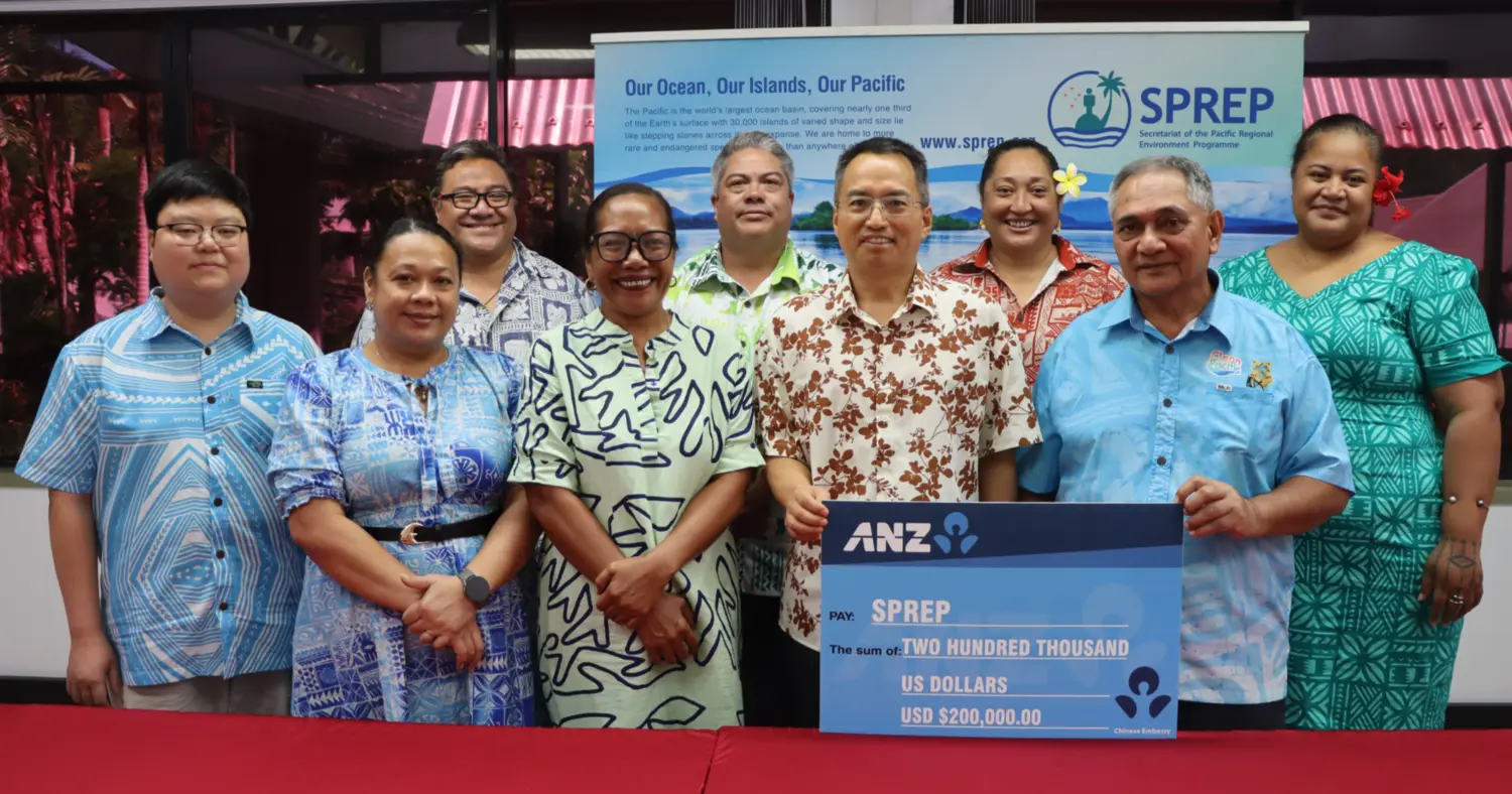 China gives US$200K to SPREP