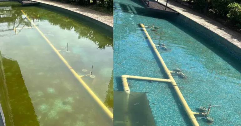 Water pools around TATTE Building cleaned 