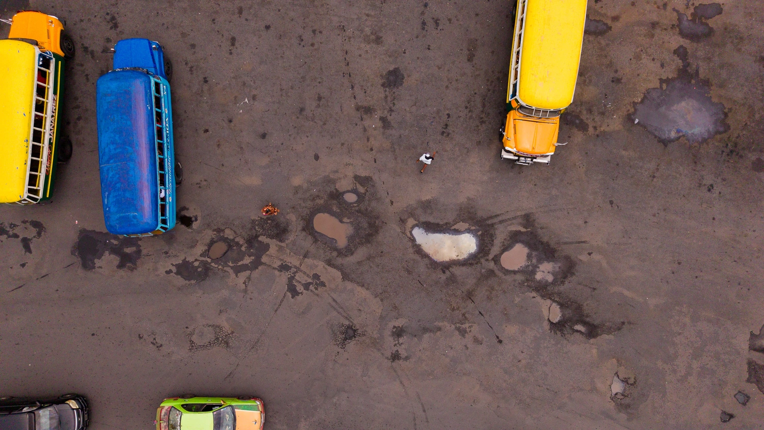 Potholes at bus terminal worsen