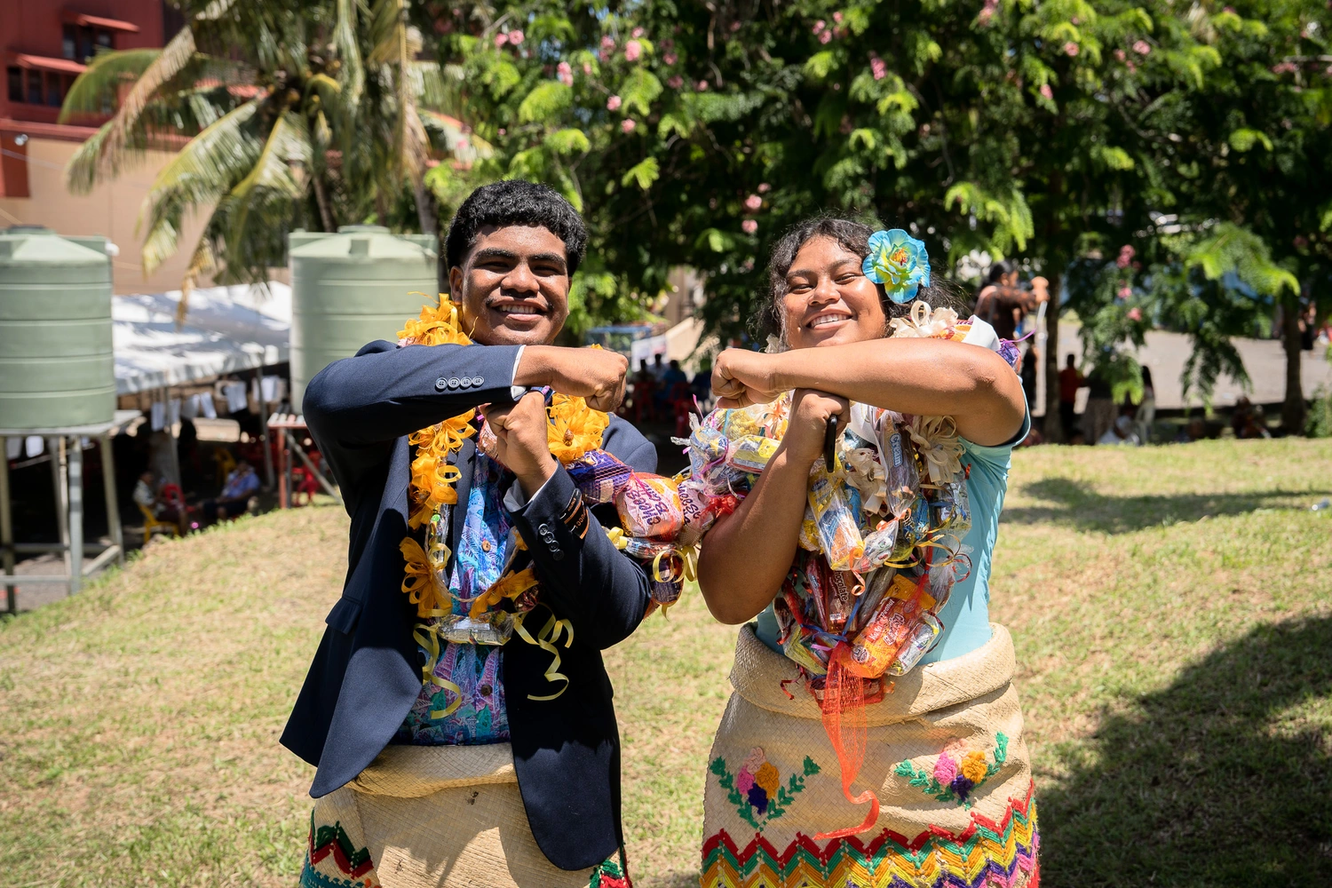 Brother and sister graduate together