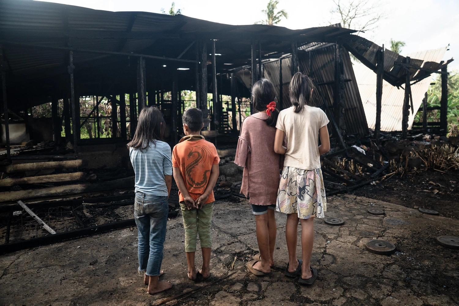 Family lose home in mystery fire