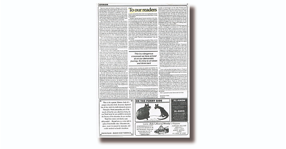 Today is World Press Freedom Day,  so what can we do for Samoa?