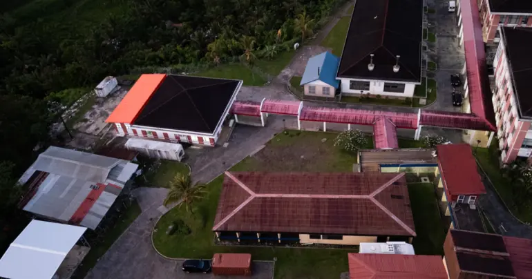 Rubbish behind national hospital cleaned up