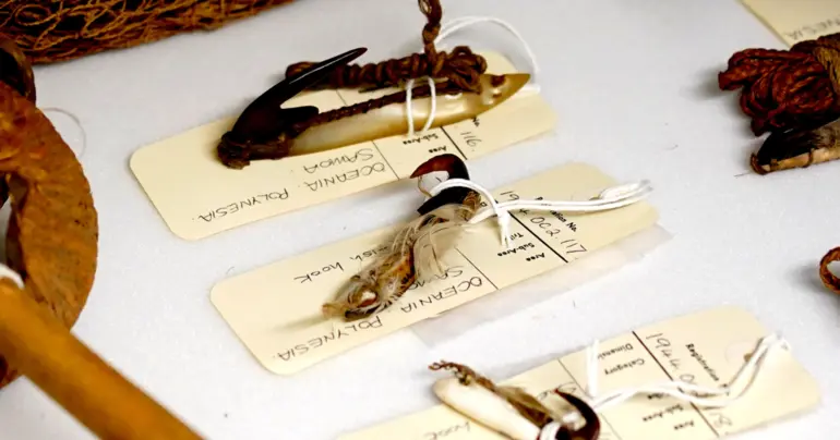 The traditional Samoan lure on showcase