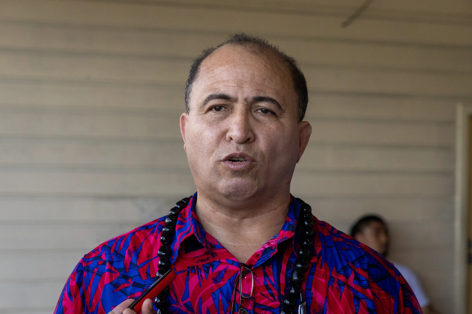 "Leave or I will call police": Tuaopepe tells reporters