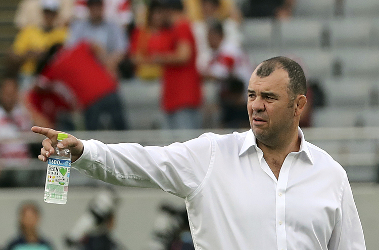 The Latest: Aussie coach Cheika 'embarrassed' by refereeing