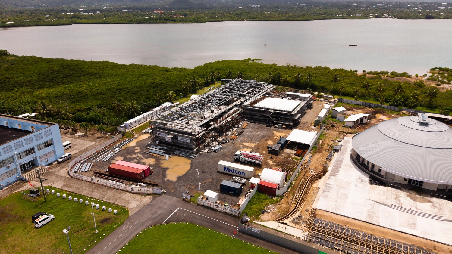 Legislative Assembly building on track