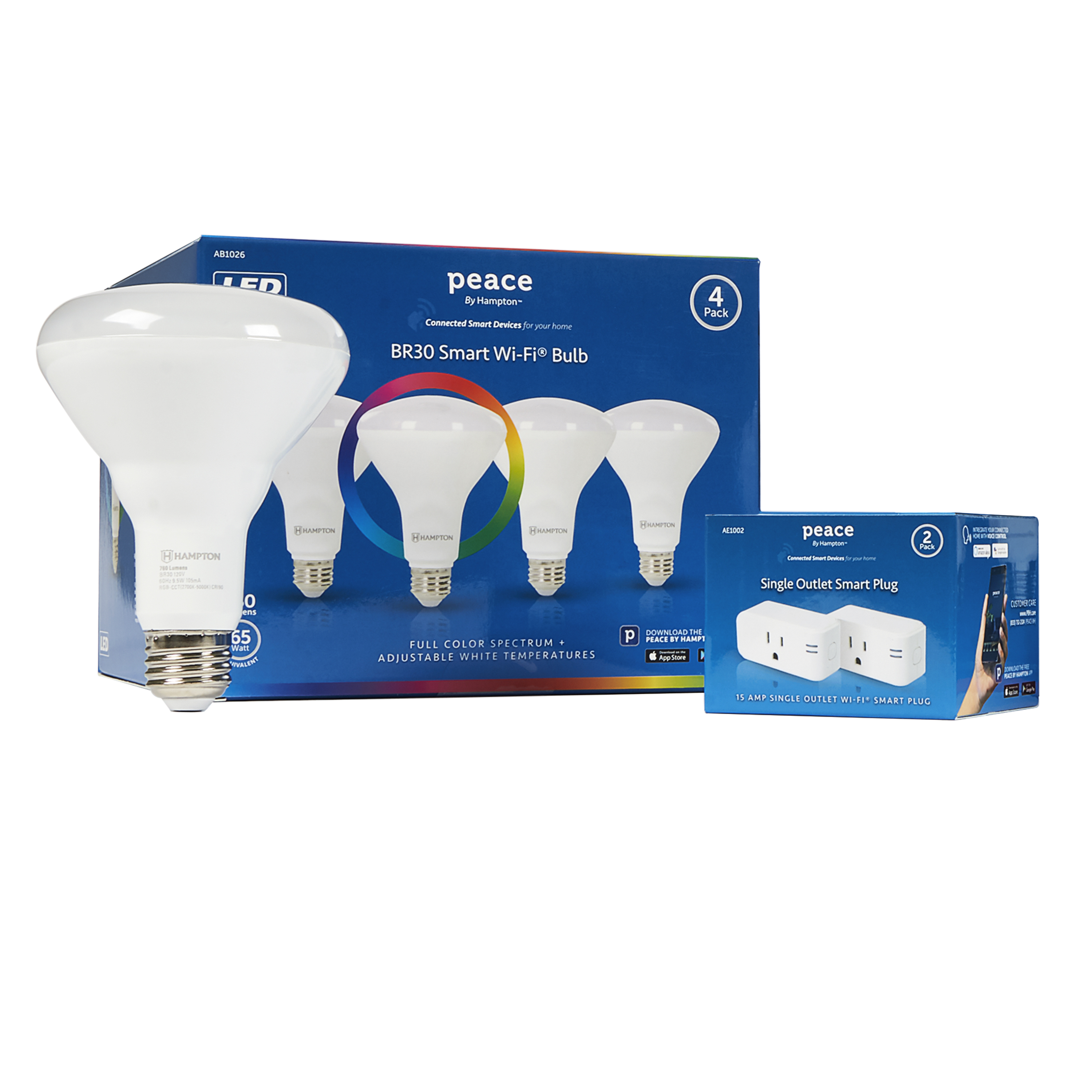 Hampton Products Launches New Peace By Hampton Line of Smart LED Lighting, Power Control Products, Sold Exclusively at BestBuy.com