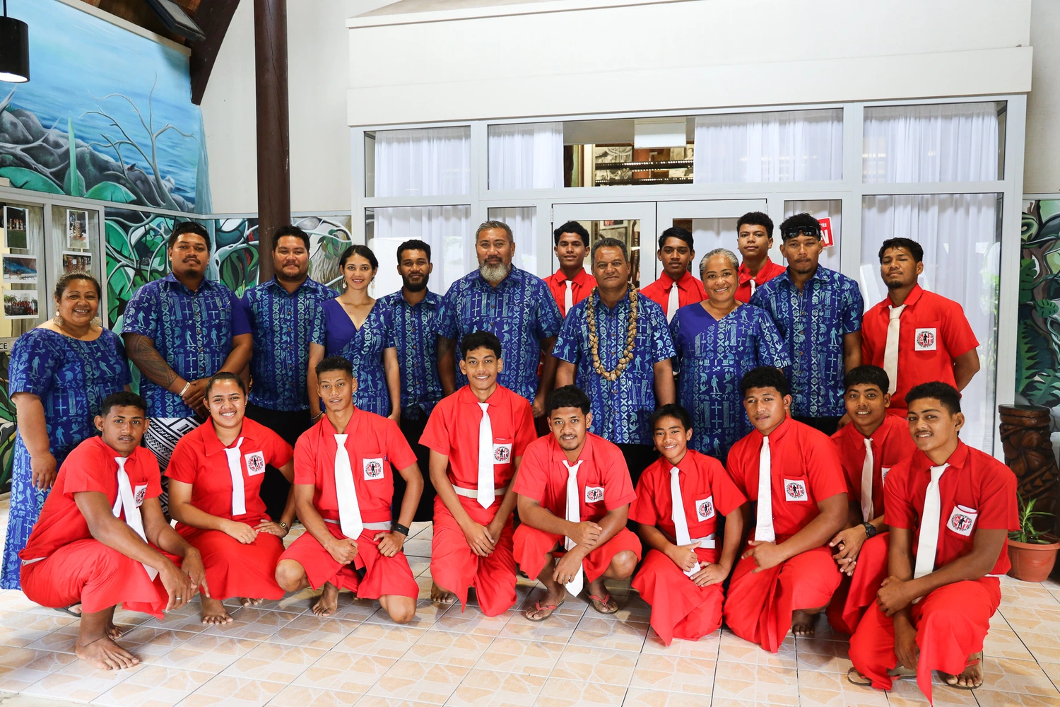 The Samoan touch to the King's fabric 