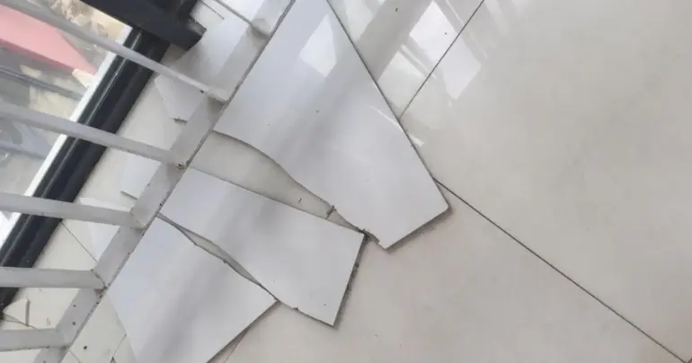 Patients call for repairs on hospital tiles