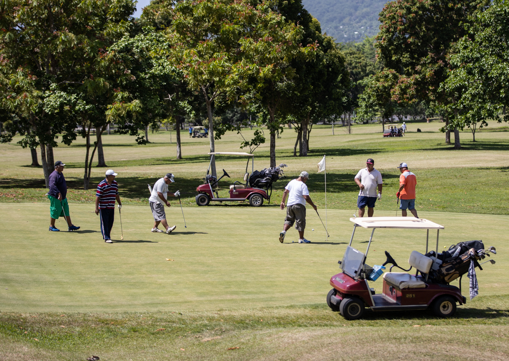 A day for celebrating Church, fathers on the golfing green