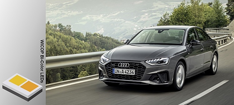 Seoul Semiconductor’s WICOP Bi-color LEDs Are Shining in the Headlamp of Audi A4 Model Year 2020