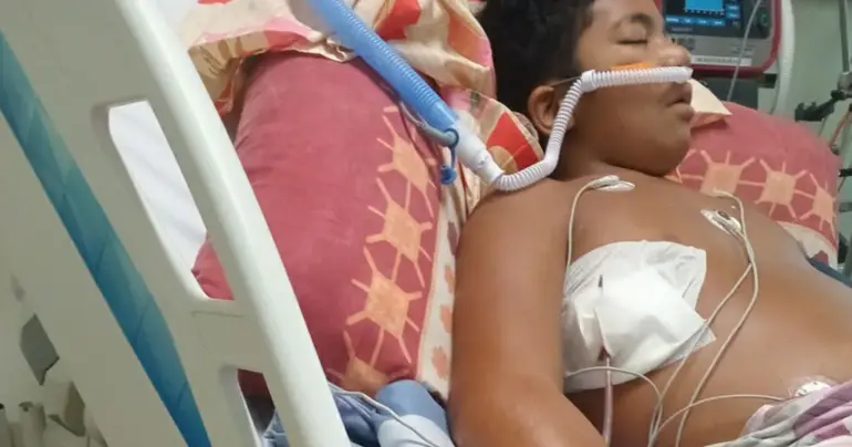 Mother seeks blood for son in ICU