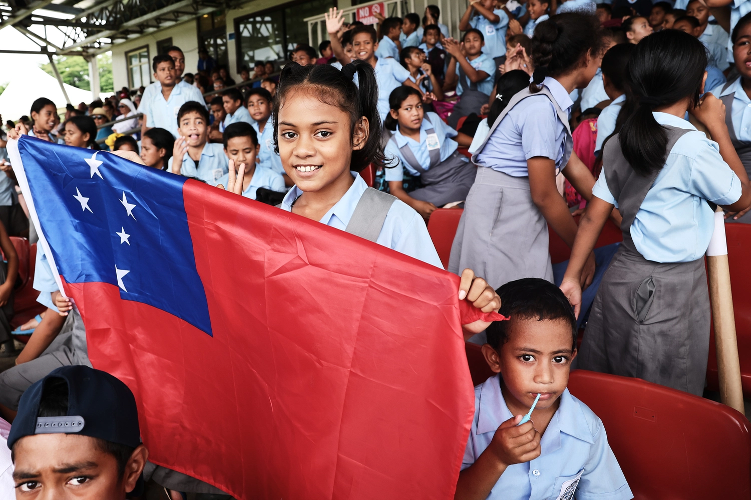 Kids bring life to game