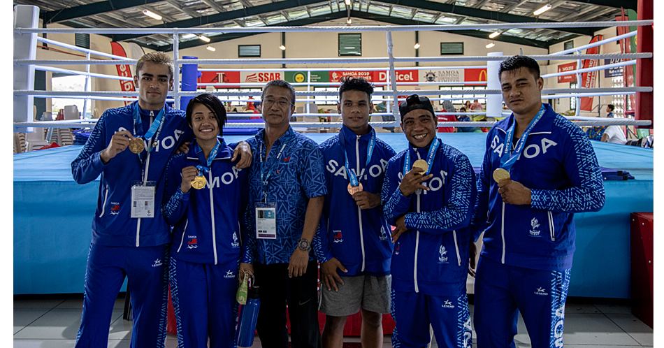 Samoa's Magnificent Seven make history in Pacific Games boxing 