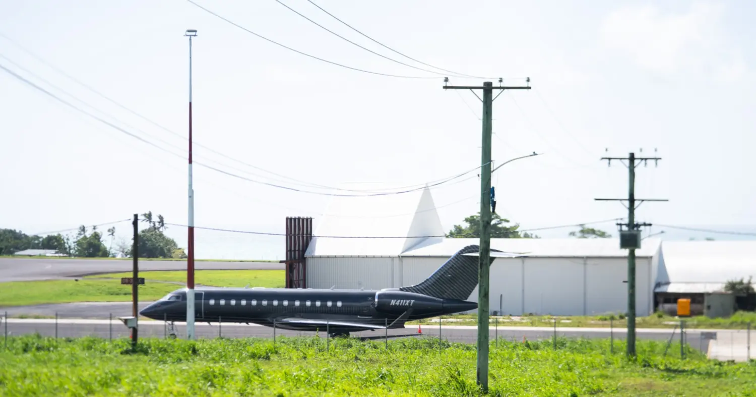 Mystery jet at Faleolo Airport