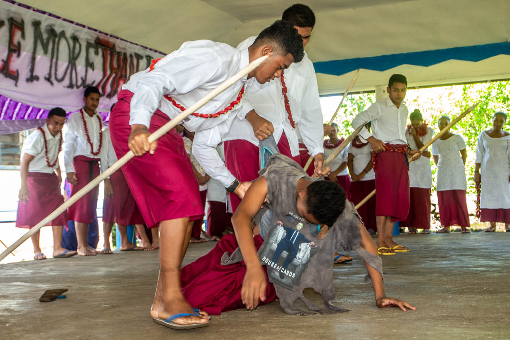 Easter story brought to life at Alofi-o-Taoa College