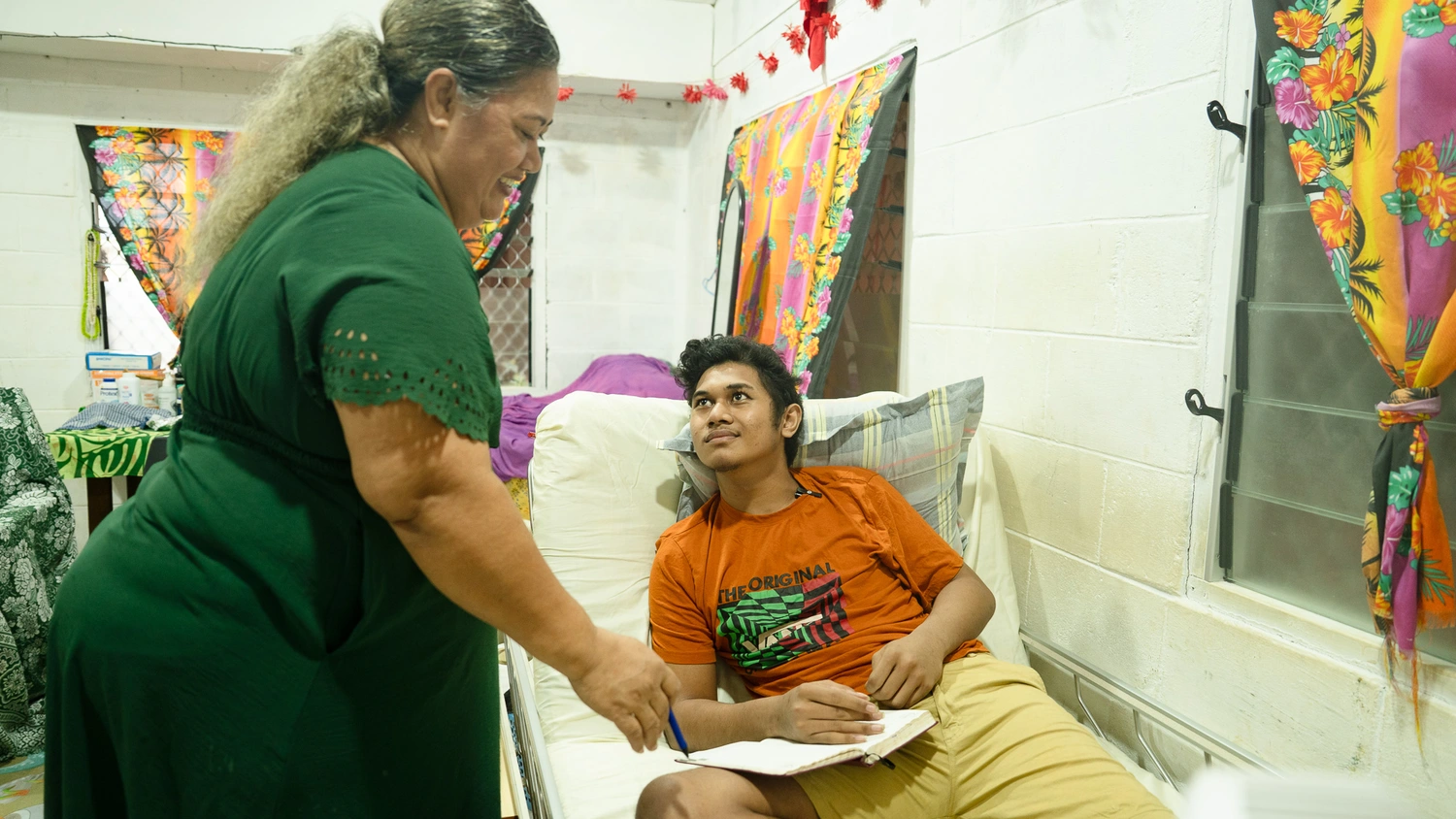  Blessing forgives attackers, continues recovery