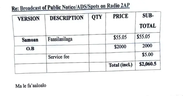 SUP paid for broadcast and venue