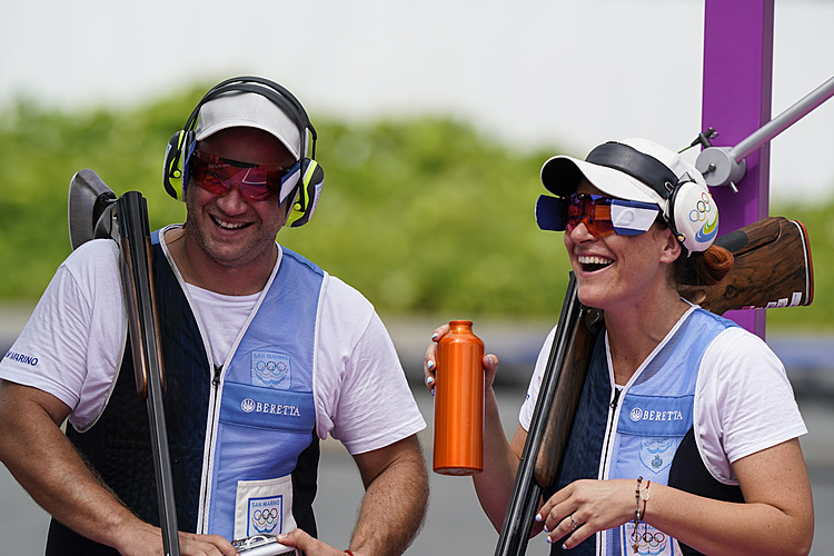 Olympics Latest: Spanish duo wins mixed trap shooting gold