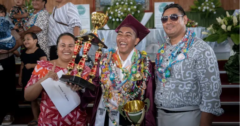 Moamoa teen earns three awards at Tesese graduation