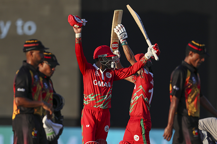 Oman thumps debutant PNG by 10 wkts in T20 World Cup