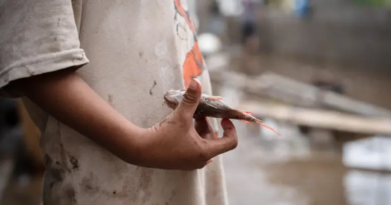 Tsunami waves sweep through villages