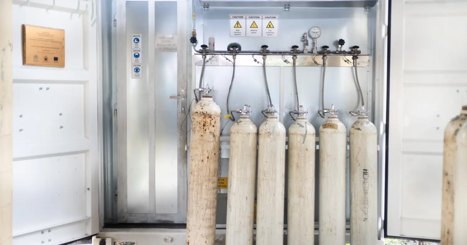 Hospital oxygen plant down, tanks brought from Pago