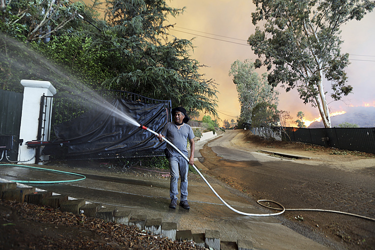 Riding out a wildfire is risky but can be the only option