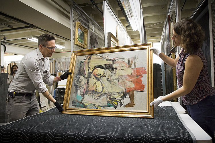 Recovered de Kooning painting back in the spotlight