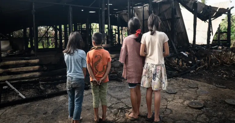Family lose home in mystery fire